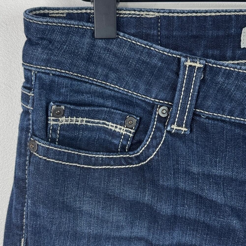 BKE Sabrina Low Rise Bootcut Jeans 26 Dark Wash Stretch Denim Western Y2K Slim - Picture 3 of 10